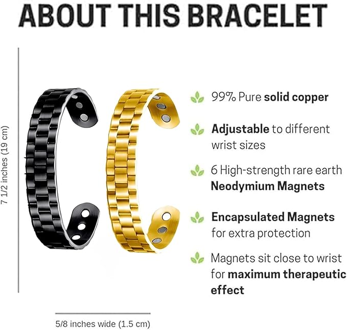 GlucoBracelet™ Sugar Control Magnetic Copper Bracelet