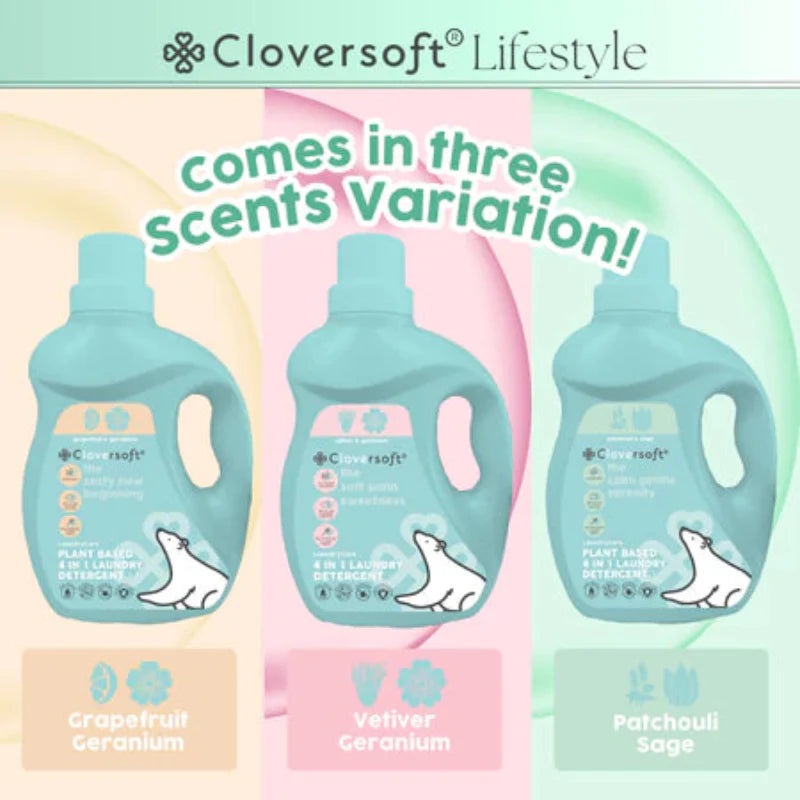 Cloversoft Plant-based 4-in-1 Laundry Detergent (BUY 1 GET 1 FREE )
