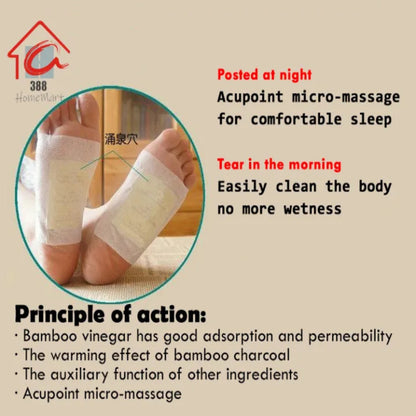100% Merbal & Gentle Ingredient Detox Foot Pads (BUY 1 GET 1 FREE )