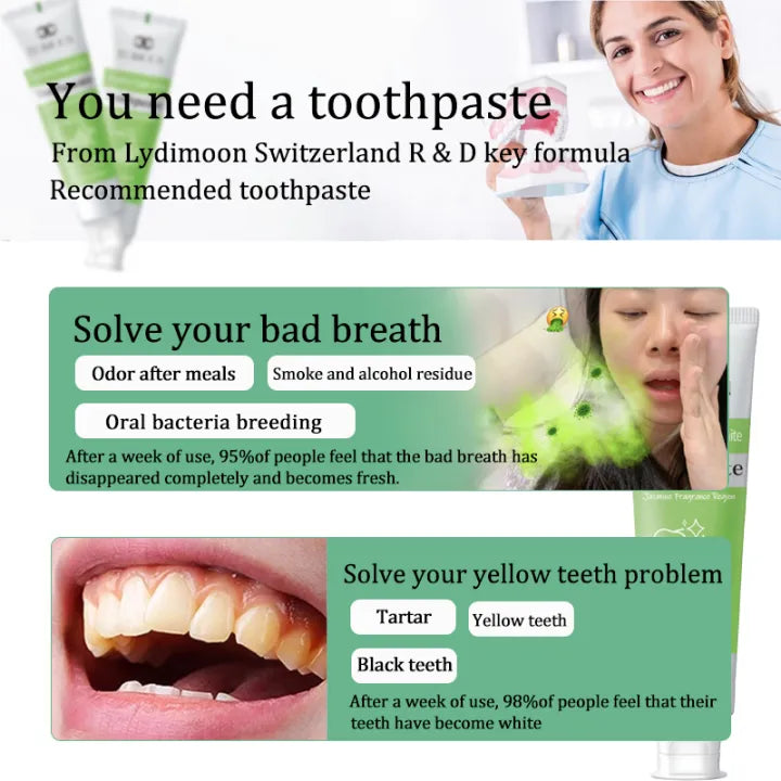 LYDIMOON Whitening toothpaste ( BUY 1 GET 1 FREE )
