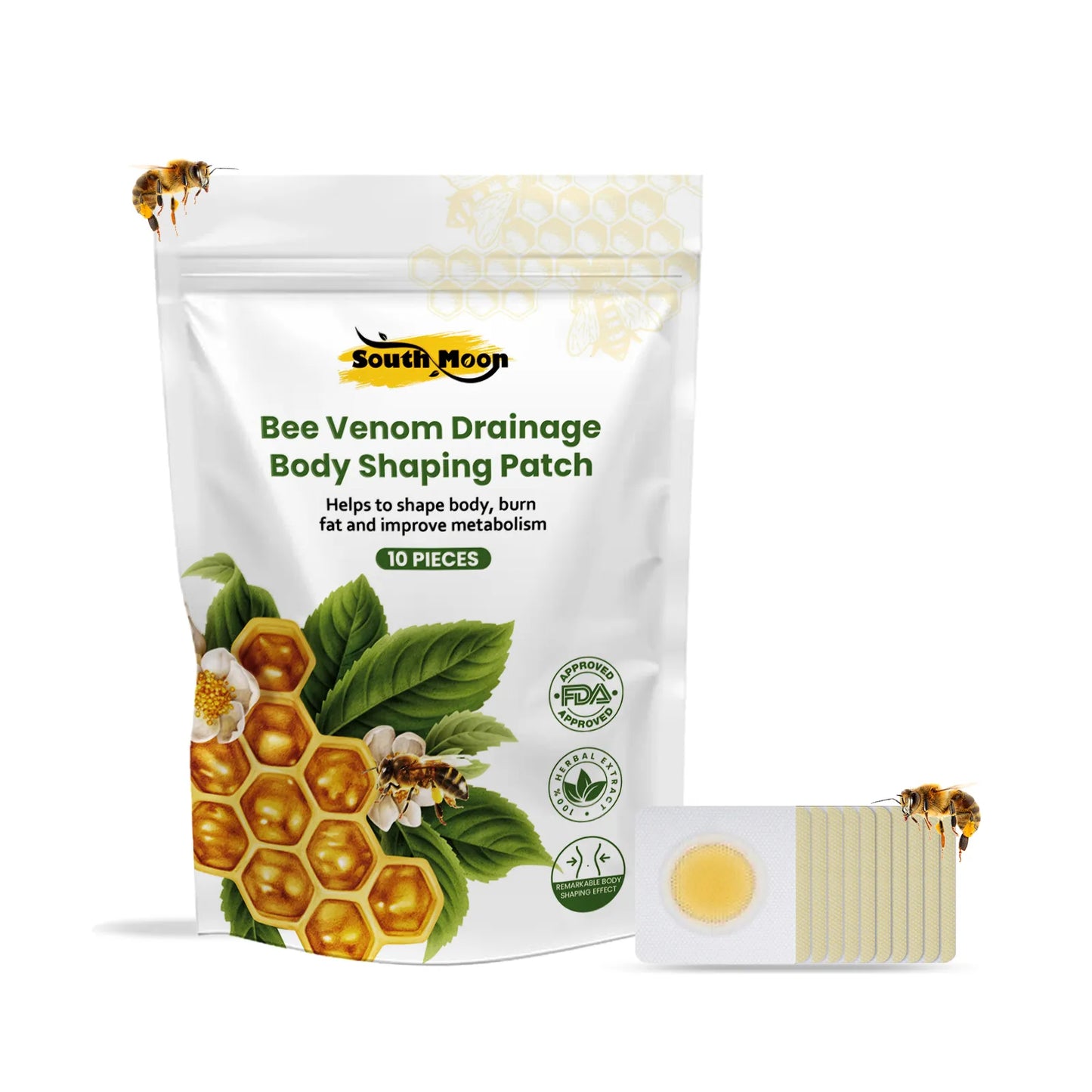 South Moon Bee Venom Drainage Body Shaping Patch ( BUY 1 GET 1 FREE )