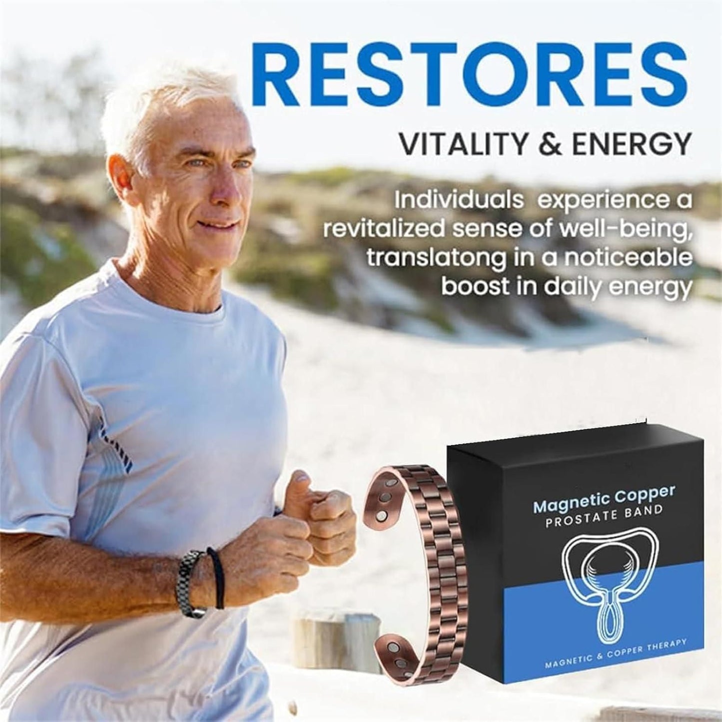 GlucoBracelet™ Sugar Control Magnetic Copper Bracelet