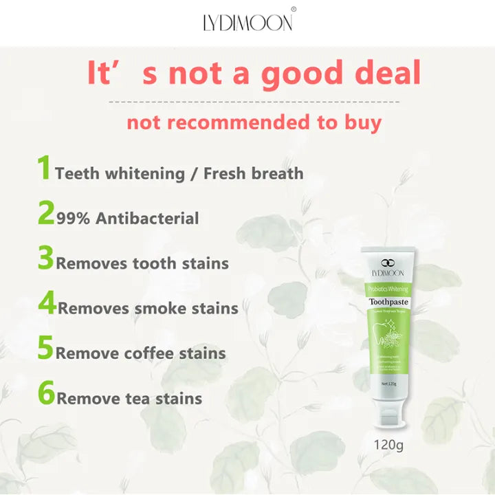 LYDIMOON Whitening toothpaste ( BUY 1 GET 1 FREE )