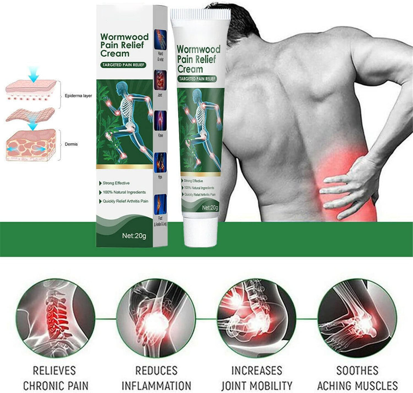 South Moon Wormwood Pain Relief Cream ( BUY 1 GET 1 FREE )