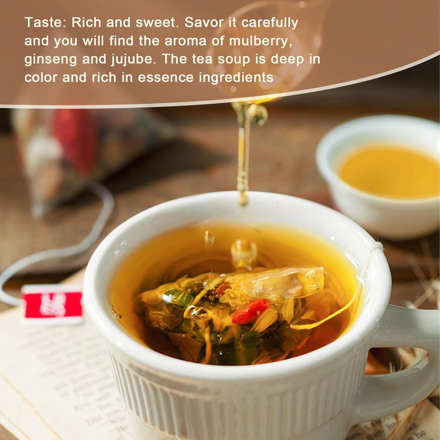 🍵 Premium Chinese Herbal Ginseng Ten Treasure Tea – 26 Bags