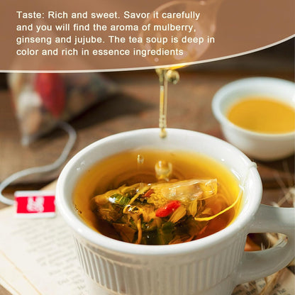 🍵 Premium Chinese Herbal Ginseng Ten Treasure Tea – 26 Bags