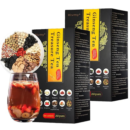 🍵 Premium Chinese Herbal Ginseng Ten Treasure Tea – 26 Bags