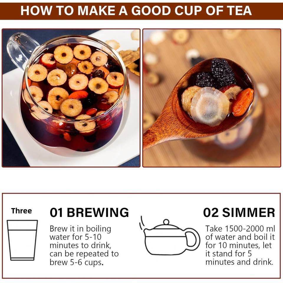 🍵 Premium Chinese Herbal Ginseng Ten Treasure Tea – 26 Bags