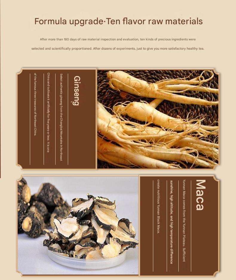 🍵 Premium Chinese Herbal Ginseng Ten Treasure Tea – 26 Bags