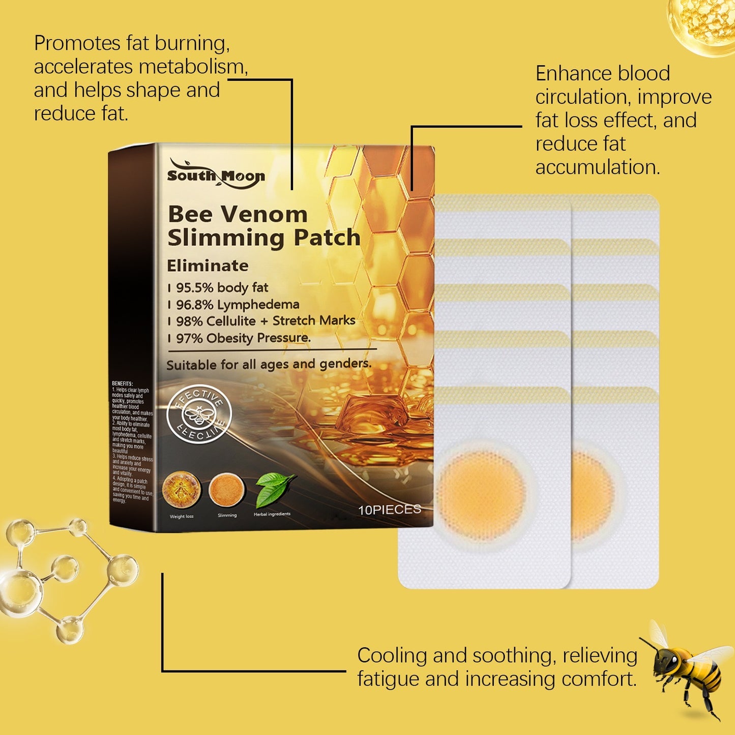 South Moon Bee Venom Slimming Patch ( BUY 1 GET 1 FREE )