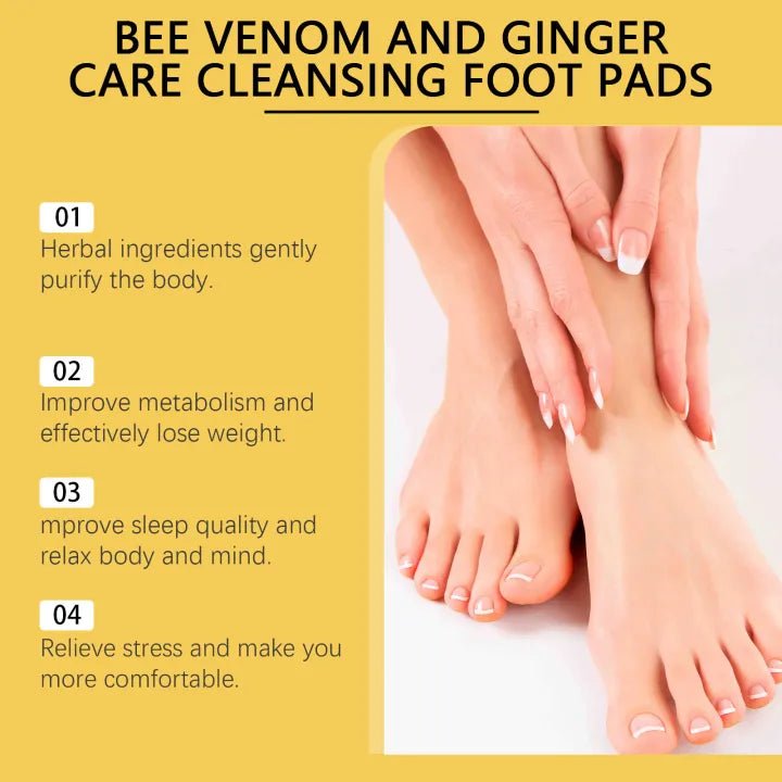 Bee Venom And Ginger Care Cleansing Foot Pads