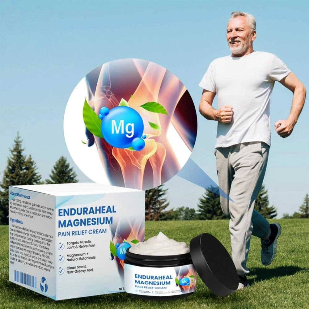 💪✨ EnduraHeal™ Magnesium Pain Relief Cream 🌿🩹 ( BUY 1 GET 1 FREE )