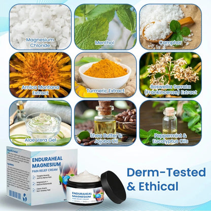 💪✨ EnduraHeal™ Magnesium Pain Relief Cream 🌿🩹 ( BUY 1 GET 1 FREE )