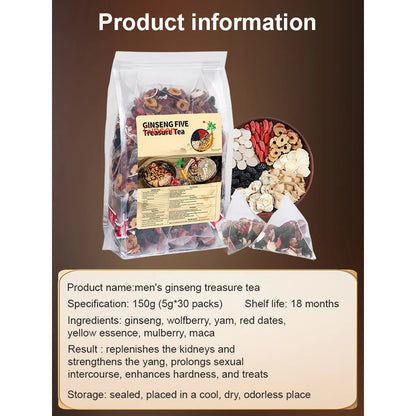 Ginseng Five Treasure Tea ( BUY 1 GET 1 FREE )