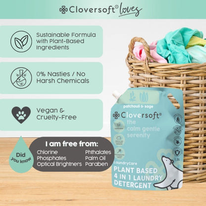 Cloversoft Plant-based 4-in-1 Laundry Detergent (BUY 1 GET 1 FREE )