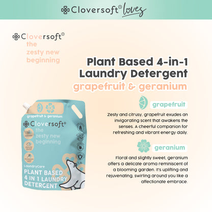 Cloversoft Plant-based 4-in-1 Laundry Detergent (BUY 1 GET 1 FREE )
